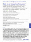 Research paper thumbnail of Molecular Clocks and Archeogenomics of a Late Period Egyptian Date Palm Leaf Reveal Introgression from Wild Relatives and Add Timestamps on the Domestication