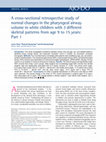 Research paper thumbnail of A cross-sectional retrospective study of normal changes in the pharyngeal airway volume in white children with 3 different skeletal patterns from age 9 to 15 years: Part 1