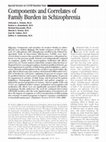 Research paper thumbnail of Special Section on CATIE Baseline Data: Components and Correlates of Family Burden in Schizophrenia