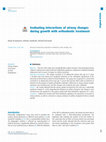 Research paper thumbnail of Evaluating interactions of airway changes during growth with orthodontic treatment