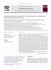 Research paper thumbnail of Impact of antipsychotic medication on family burden in schizophrenia: Longitudinal results of CATIE trial