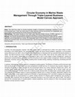 Research paper thumbnail of Circular Economy in Marine Waste Management Through Triple-layered Business Model Canvas Approach