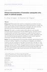 Research paper thumbnail of Clinical characteristics of Australian osteopaths who teach: A national sample