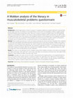 Research paper thumbnail of A Mokken analysis of the literacy in musculoskeletal problems questionnaire