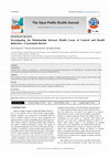 Investigating the Relationship between Health Locus of Control and Health Behaviors: A Systematic Review Cover Page