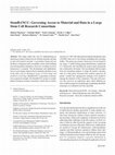 Research paper thumbnail of StemBANCC: Governing Access to Material and Data in a Large Stem Cell Research Consortium