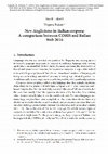 Research paper thumbnail of New Anglicisms in Italian Corpora: A comparison between CORIS and Italian Web 2016