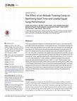 Research paper thumbnail of The Effect of an Altitude Training Camp on Swimming Start Time and Loaded Squat Jump Performance