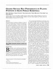 Research paper thumbnail of Graded Shuttle Run Performance by Playing Positions in Elite Female Basketball