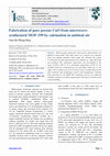 Fabrication of pure porous CuO from microwave-synthesized MOF-199 by calcination in ambient air Cover Page