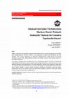 Research paper thumbnail of Adakale'nin Saklı Türkülerinin Markov Zinciri Tabanlı Stokastik Yöntem ile Yeniden Yapılandırılması