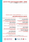 Séminaire de Protohistoire 2024: Archéologie du geste Cover Page