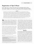 Research paper thumbnail of Registration of ‘Byrd’ Wheat