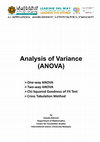 Research paper thumbnail of Analysis of Variance (ANOVA)