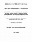 Research paper thumbnail of Incremento de la productividad en el área de logística externa y delivery services de la empresa urbano express mediante la metodología lean manufacturing