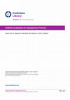 Research paper thumbnail of Antibiotic prophylaxis for leptospirosis