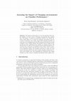 Research paper thumbnail of Assessing the Impact of Changing Environments on Classifier Performance