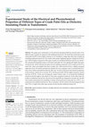 Experimental Study of the Electrical and Physiochemical Properties of Different Types of Crude Palm Oils as Dielectric Insulating Fluids in Transformers Cover Page