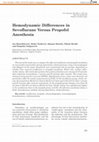 Research paper thumbnail of Hemodynamic differences in sevoflurane versus propofol anesthesia