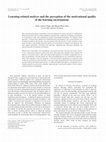 Learning-related motives and the percepption of the motivational quality of the learning environment. = Motivaciones relacionadas con el aprendizaje y percepción del valor del entorno instruccional Cover Page