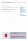 Research paper thumbnail of A study of DLC coatings for ironing of stainless steel