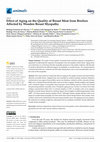 Research paper thumbnail of Effect of Aging on the Quality of Breast Meat from Broilers Affected by Wooden Breast Myopathy