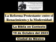 The Protestant Reformation (in Spanish) La Reforma Protestante Cover Page