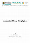 Research paper thumbnail of Association Mining Using Python