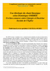 Research paper thumbnail of Une théologie du chant liturgique selon Dominique OMBRIE. Lien connexe entre Liturgie et Doctrine Sociale de l'Eglise