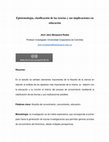 Epistemología, clasificación de las teorías y sus implicaciones en educación Cover Page