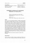 Research paper thumbnail of Interpretacijski ključ paradigme Jirsakova stvaralaštva