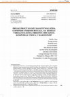 Research paper thumbnail of Contribution to the study of the narrative code of calendar verbal rituals, on the basis of verbal code of ritual and customary complex "vodici" in Macedonia