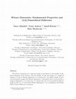 Research paper thumbnail of Wiener dimension: Fundamental properties and (5, 0)-nanotubical fullerenes