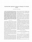 Research paper thumbnail of Time-based RRT algorithm for rendezvous planning of two dynamic systems