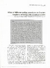 Research paper thumbnail of Effect of different cooling procedures on fracture toughness of feldsparthic dental porcelains