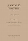 Supplementi dell'Annuario della Scuola Archeologica di Atene e delle Missioni Italiane in Oriente 12: C. De Domenico, Lateres Signati Graeci. II.1. Peloponnesus. Corinthus et Sparta, 2023. ANTEPRIMA Cover Page