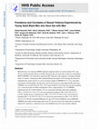 Research paper thumbnail of Prevalence and Correlates of Sexual Violence Experienced by Young Adult Black Men Who Have Sex with Men