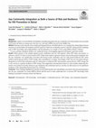 Research paper thumbnail of Gay Community Integration as Both a Source of Risk and Resilience for HIV Prevention in Beirut