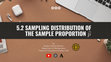 Research paper thumbnail of Sampling Distribution of the Sample Proportion