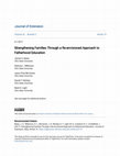 Research paper thumbnail of Strengthening Families Through a Re-envisioned Approach to Fatherhood Education