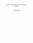 Research paper thumbnail of Concave Optimization for Microeconomic Theory