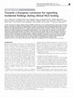 Research paper thumbnail of Towards a European consensus for reporting incidental findings during clinical NGS testing