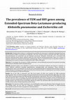 Research paper thumbnail of The prevalence of TEM and SHV genes among extended-spectrum beta-lactamase-producing klebsiella pneumoniae and escherichia coli