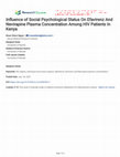 Research paper thumbnail of Influence of Social Psychological Status On Efavirenz And Nevirapine Plasma Concentration Among HIV Patients In Kenya