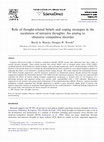 Research paper thumbnail of Role of thought-related beliefs and coping strategies in the escalation of intrusive thoughts: An analog to obsessive–compulsive disorder