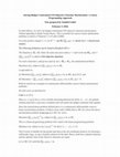 Research paper thumbnail of Solving Budget Constrained CES-Objective Function Maximization: A Linear Programming Approach Note prepared by Somdeb Lahiri