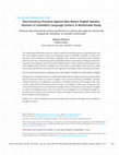 Research paper thumbnail of Discriminatory Practices Against Non-Native English Speaker Teachers in Colombia's Language Centers: A Multimodal Study