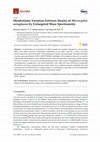 Research paper thumbnail of Metabolome Variation between Strains of Microcystis aeruginosa by Untargeted Mass Spectrometry