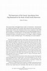 Research paper thumbnail of The Importance of the Gnostic Apocalypses from Nag Hammadi for the Study of Early Jewish Mysticism