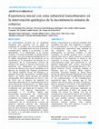 Research paper thumbnail of Experiencia inicial con cinta suburetral transobturatriz en la intervención quirúrgica de la incontinencia urinaria de esfuerzo